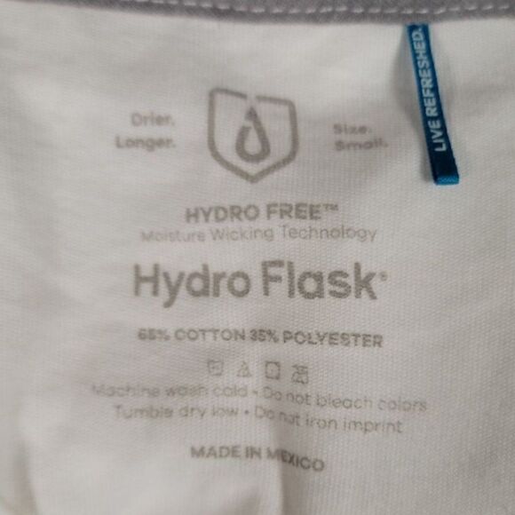 HydroâFlaskâWomen's WhiteâLogoâT-ShirtâSzâS - Picture 4 of 7